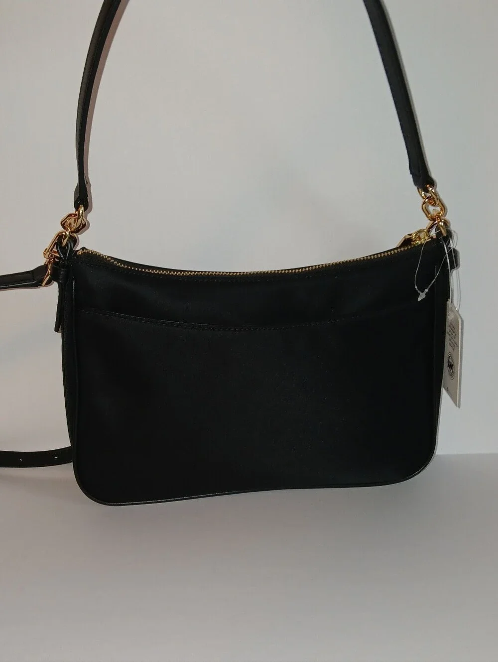 Michael Kors Recycled Nylon Jet Set Shoulder Bag W Crossbody Strap, Black Med
